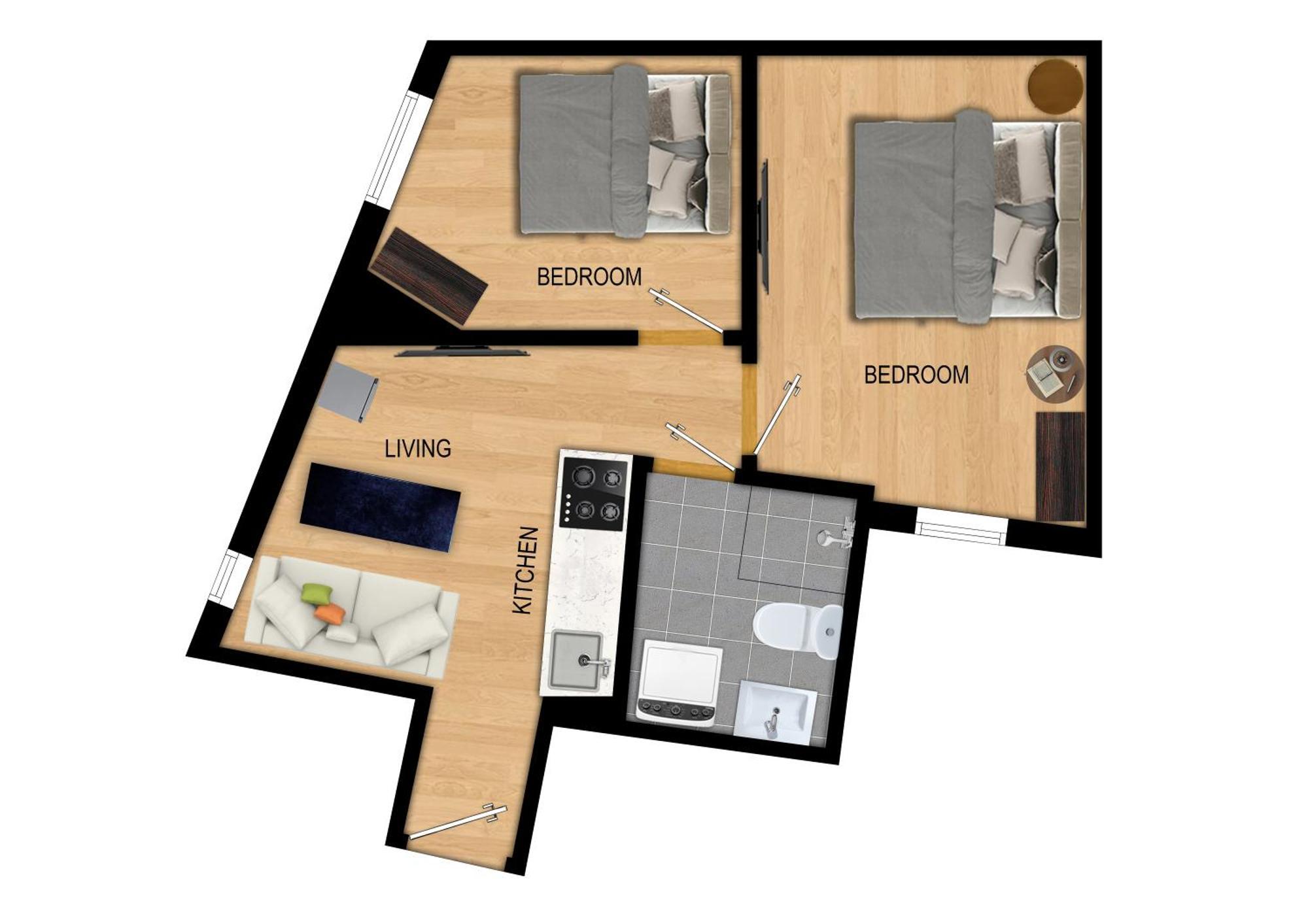 King Bed - Renovated 2024 - 2Br Behind Bryggen Apartment Bergen Exterior photo